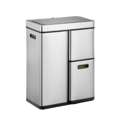 Balde Reciclagem 30x15x15L Inox Escovado Mirage Plus